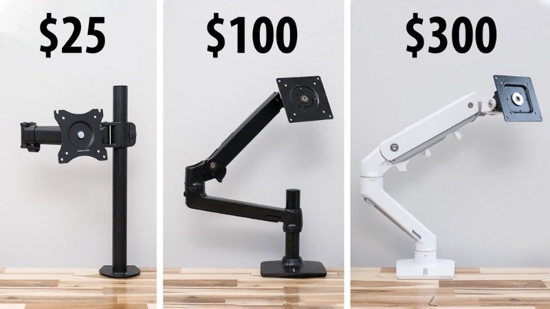 The next level - Monitor arms and wrist rests
